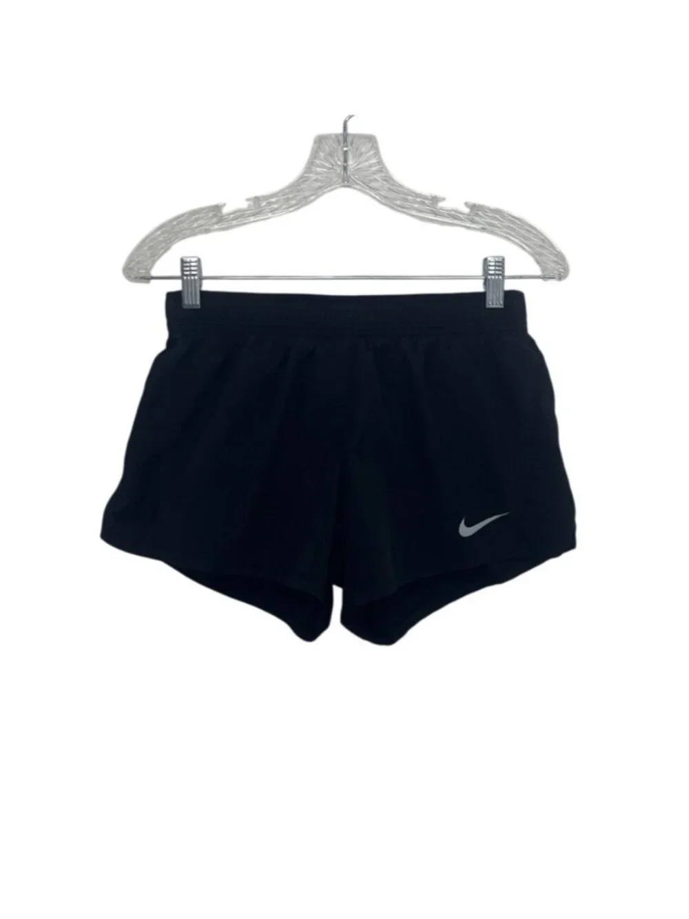 Nike Dri FIT Running Shorts Small Black Elastic Waist Workout Activewear